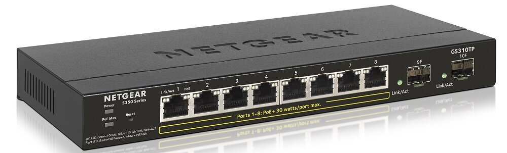 Switch NETGEAR GS310TP-100EUS - trwała obudowa odporność wytrzymałość