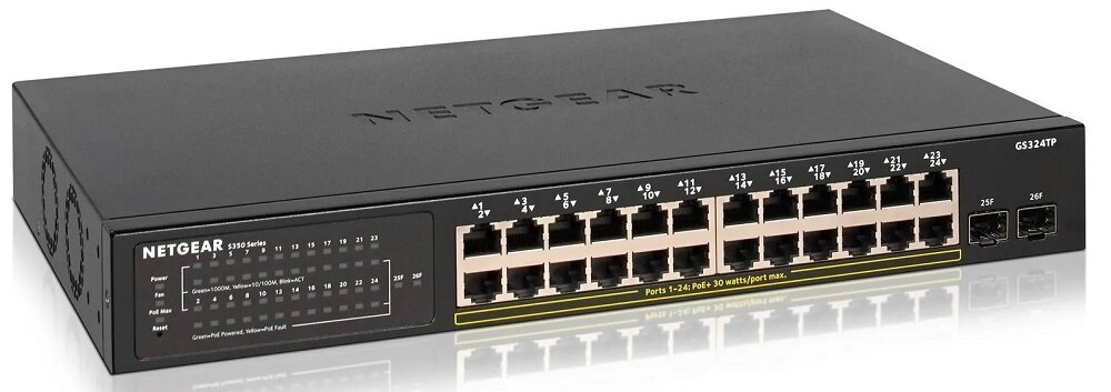 Switch NETGEAR GS324TP-100EUS - trwała obudowa odporność wytrzymałość