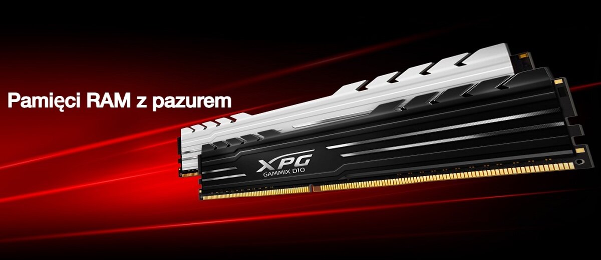 Pamięć RAM ADATA XPG Gammix D10 Odkryj potęgę pamięci RAM ADATA XPG Gammix D10 Zwiększ wydajność Doskonała wydajność dla entuzjastów i graczy Optymalna kompatybilność Innowacyjny system graficzny