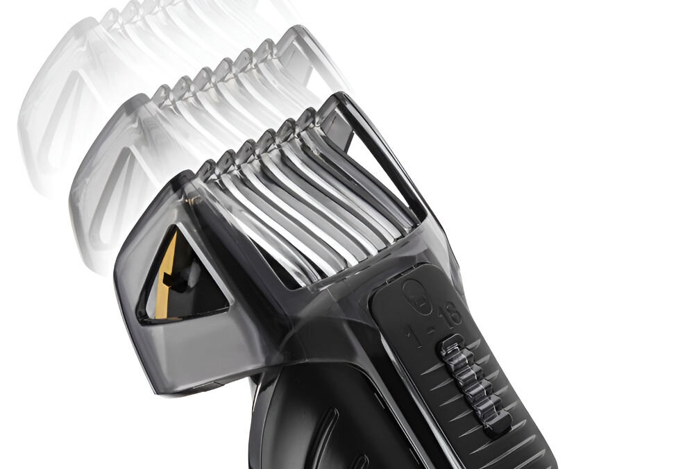 Strzyżarka SENCOR SHP 7201SL wyłącznik ON/OFF łatwa obsługa mozliwość skracania bez nasadki grzebieniowej graficzny wskaźnik długości kontrolka LED stan naładowania wbudowany akumulator niezawodność długotrwałość pracy 