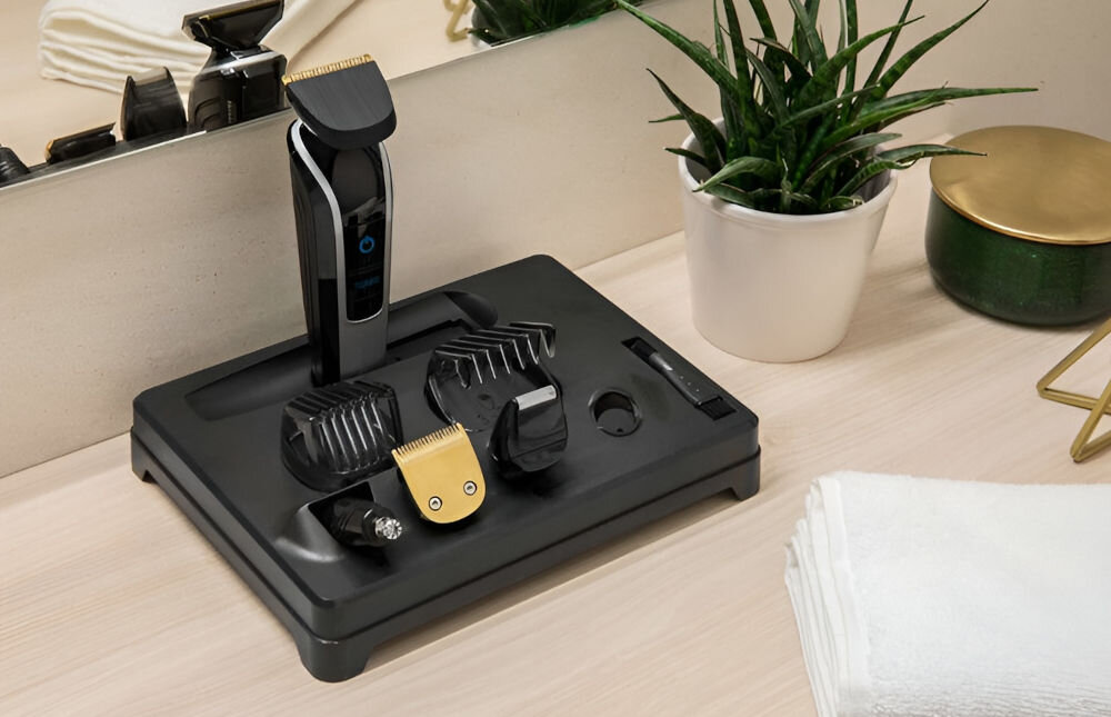 Strzyżarka SENCOR SHP 7201SL praktyczny stojak kompletny zestaw akcesoriów nasadki do różnego rodzaju strzyżenia długość przewodu kompaktowe wymiary niska masa użytek profesjonalny domowy 