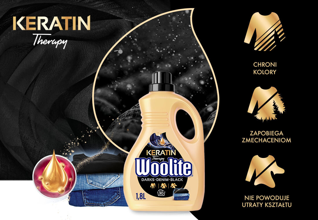 Płyn do prania WOOLITE Keratin Therapy dodatek keratyny