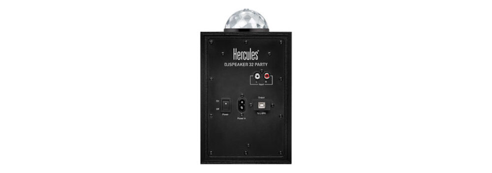 kolumny głośnikowe HERCULES DJMonitor 32 Party - synchronizacja świateł