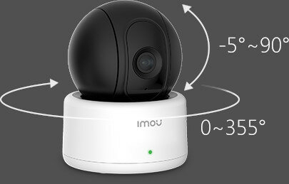Kamera IMOU Ranger IPC-A22P - ruchoma głowica obrót w pinie 90 stopni w poziomie 355 stopni