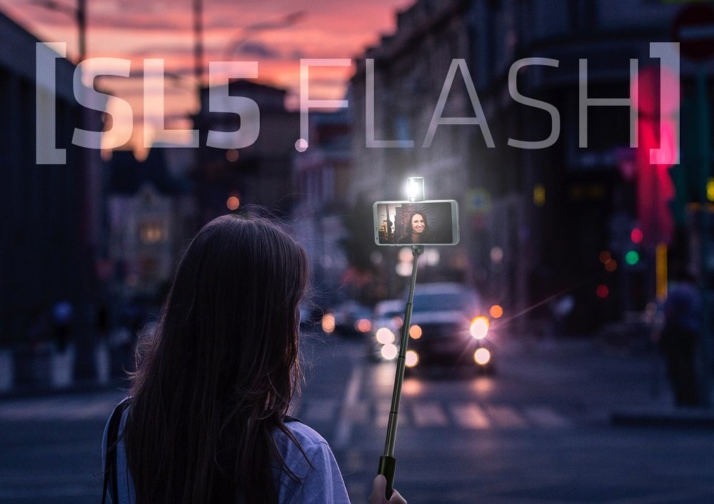 Uchwyt selfie XBLITZ SL5 Flash autoportret łatwe i przyjemne lampa błyskowa typu flash
