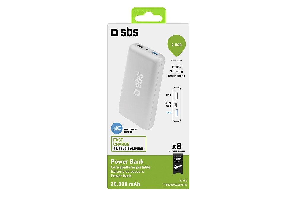Powerbank SBS 20000mah ładowanie usb