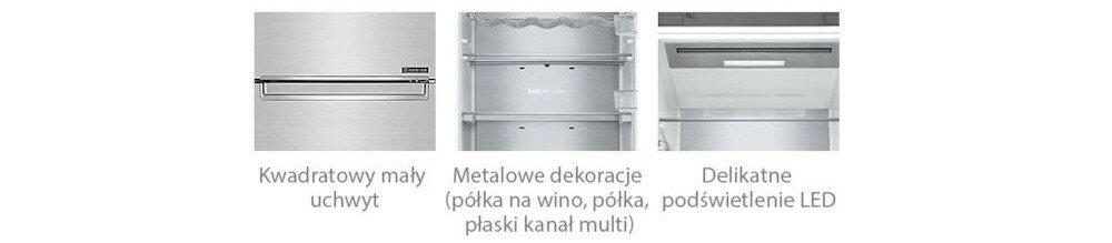 Lodówka LG minimalizm led