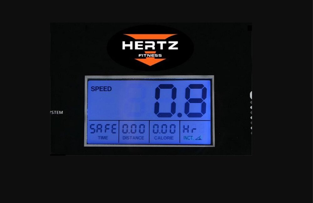 Bieżnia elektryczna HERTZ FITNESS Freerun 2 czytelny ekran LCD wymiary