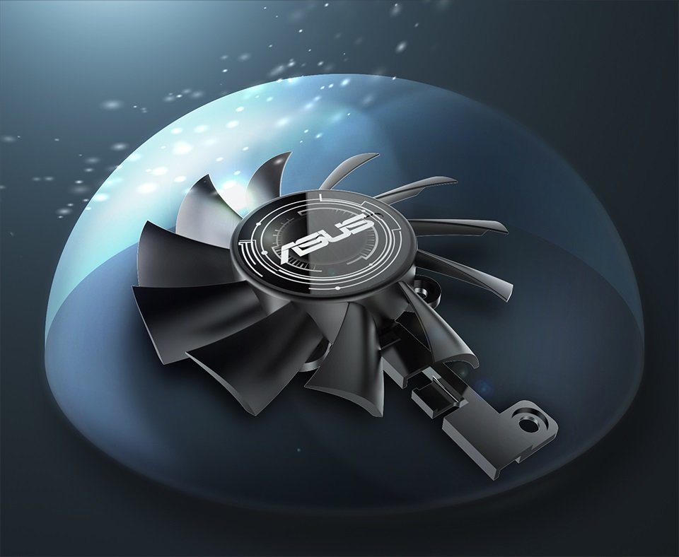 Karta graficzna ASUS Dual GeForce GTX 1650 OC 4G - Wentylator
