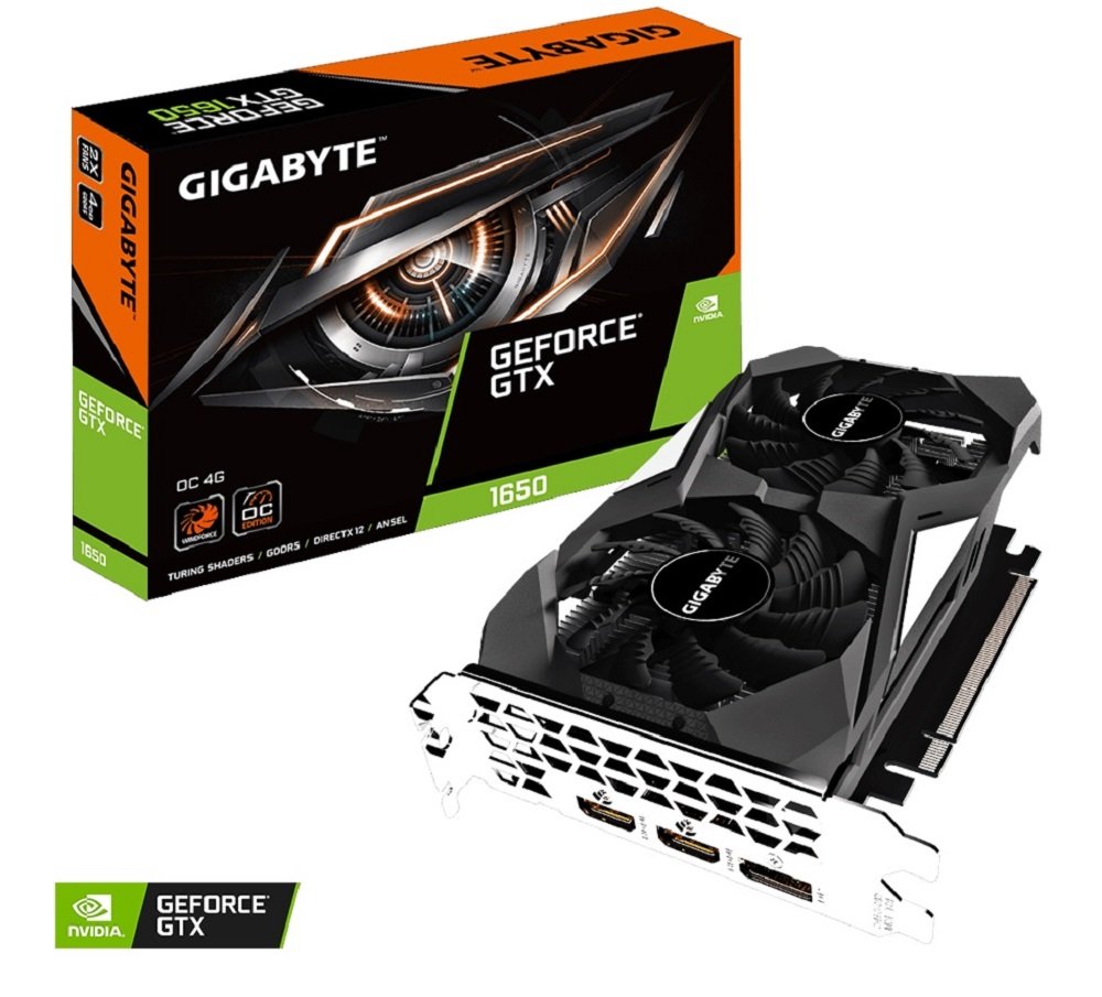 Karta-graficzna Gigabyte Geforce GTX 1650 OC 4G Turing Shaders wydajność adaptacyjna technologia cieniowania