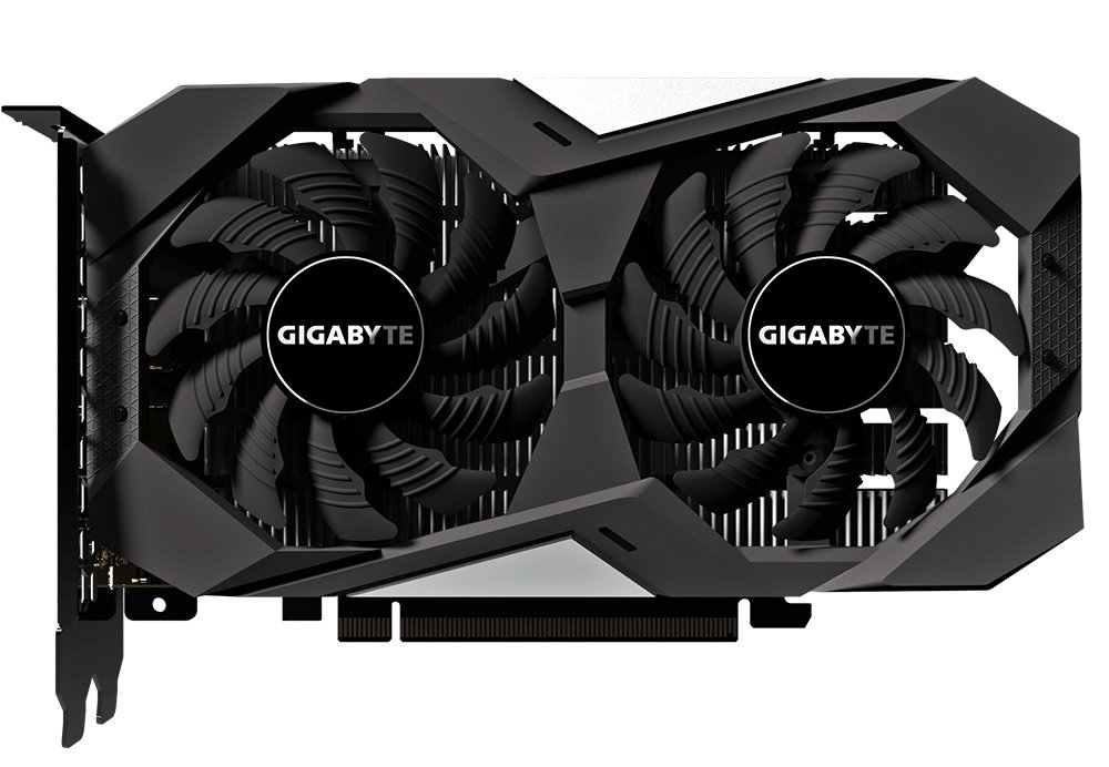 Karta-graficzna Gigabyte Geforce GTX 1650 OC 4G Windforce 2x odprowadzanie ciepła