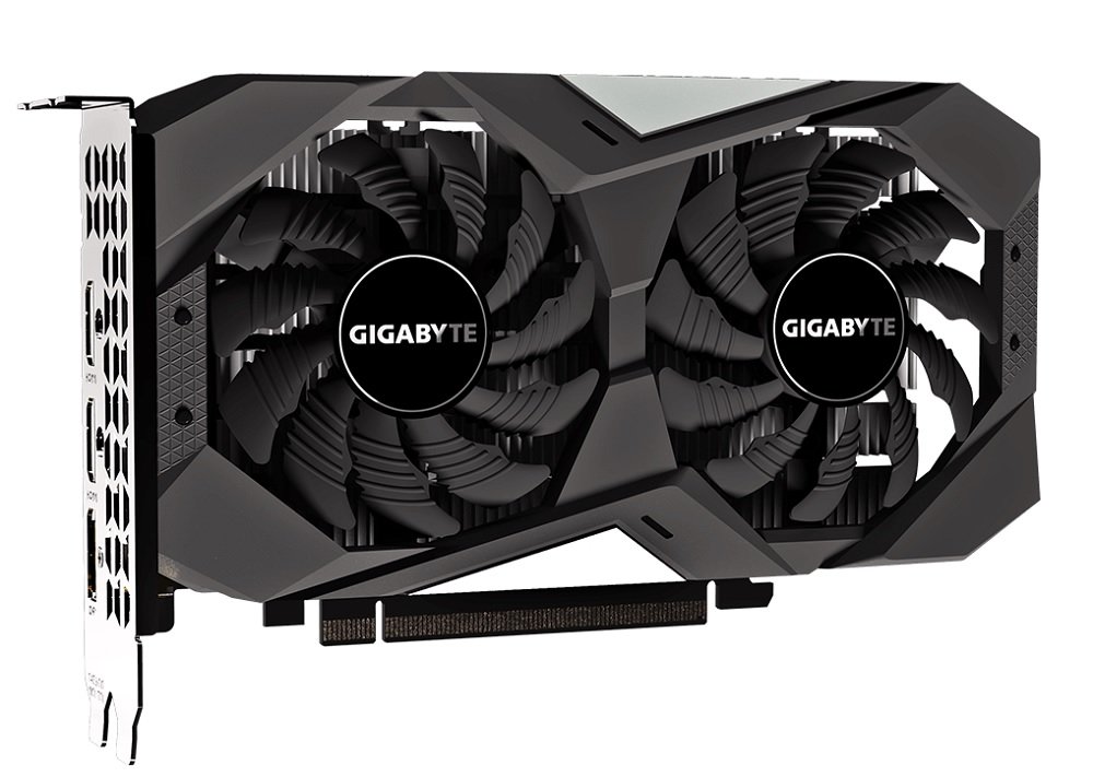 Karta-graficzna Gigabyte Geforce GTX 1650 OC 4G Aorus Engine metalowy dławik