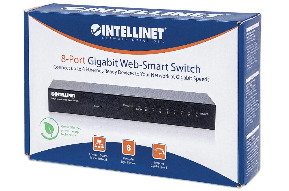 Switch INTELLINET 561099 - brak zakłóceń pracy lepsza wydajność