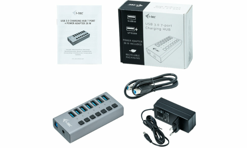 I-TEC U3CHARGEHUB7 zestaw