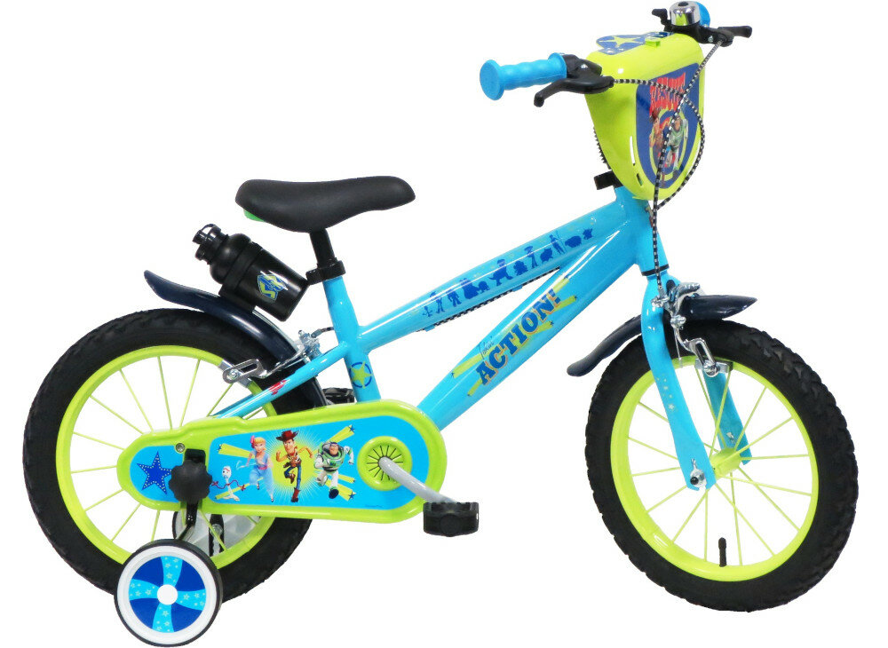 Rower DISNEY Toy Story 14 Niebiesko-zielony wyglad
