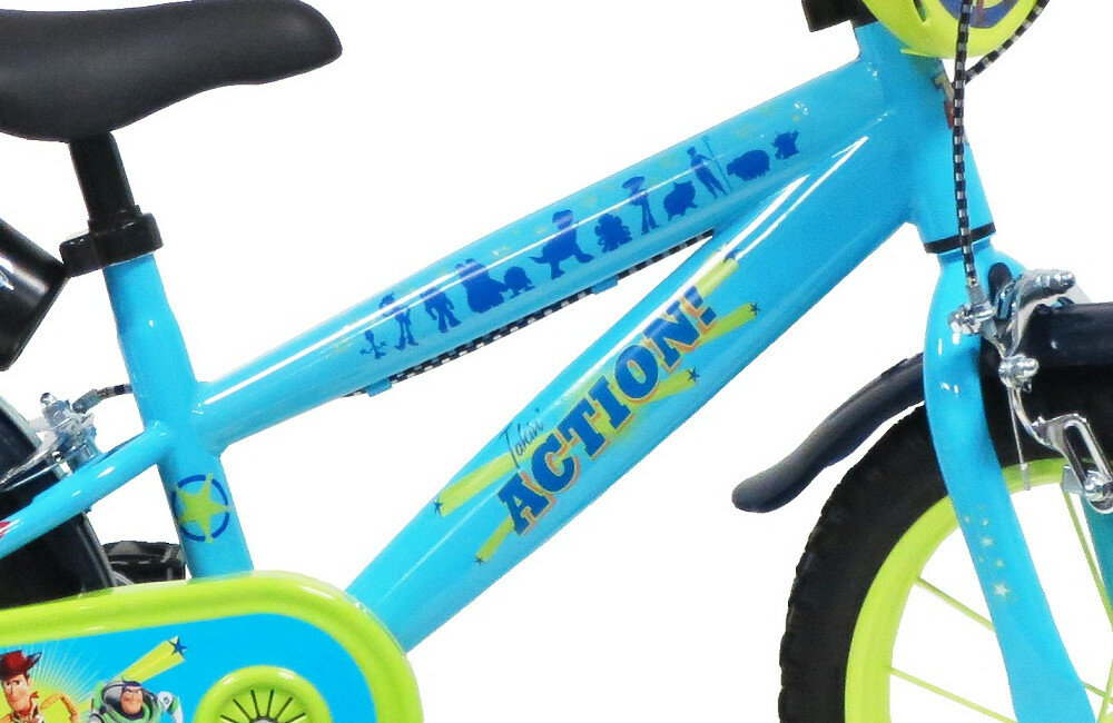 Rower DISNEY Toy Story 14 Niebiesko-zielony rama