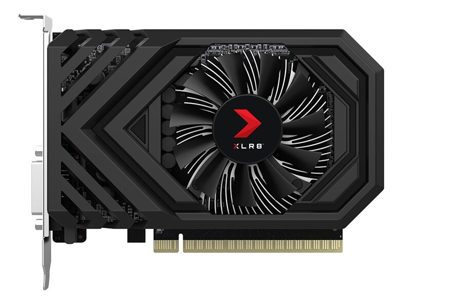 Karta graficzna PNY GeForce GTX 1650 Gaming OC 4GB system chłodzenia masywny wentylator