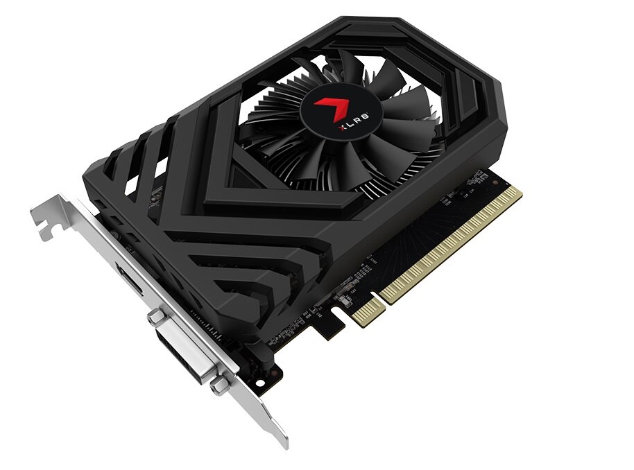 Karta graficzna PNY GeForce GTX 1650 Gaming OC 4GB wydajność energooszcędna kompaktowa wydajna cicha