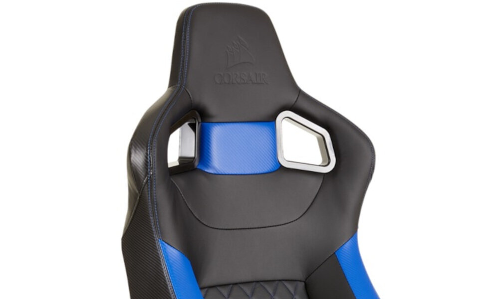 Fotel CORSAIR T1 Race 2018 Czarno-niebieski pokrycie z ekoskory