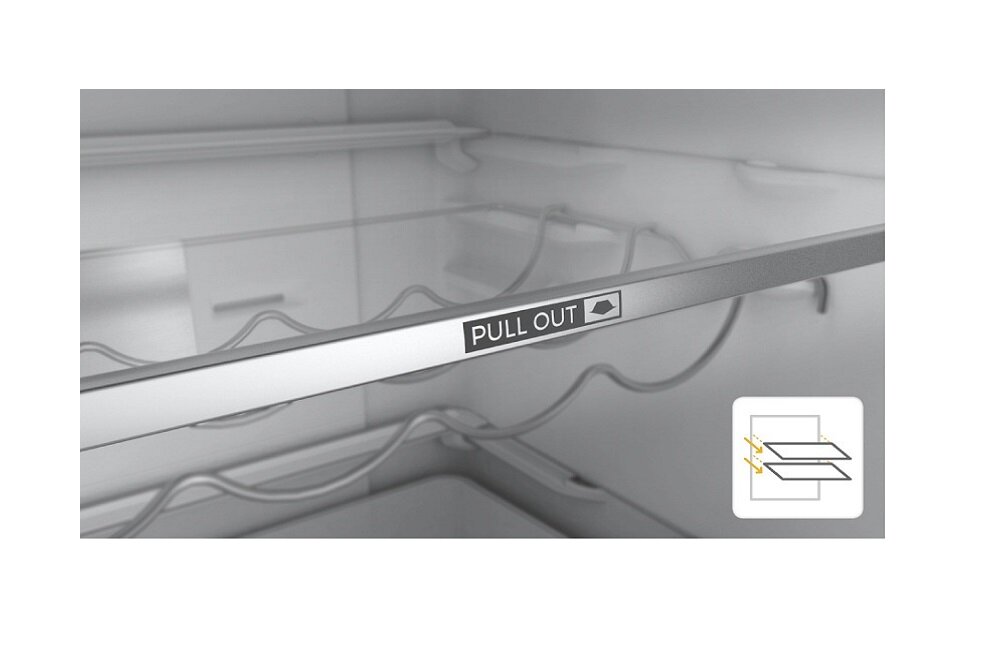 Lodówka WHIRLPOOL W7 911 O OX H AQUA Srebrna Wysuwane półki