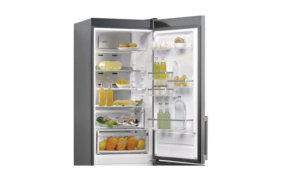 Lodówka WHIRLPOOL W9 931D IX H Nofrost Srebrna Ruchome balkoniki