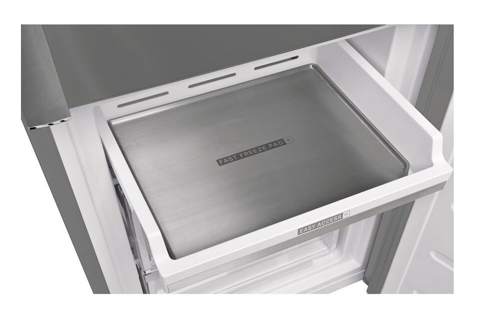 Lodówka WHIRLPOOL W9 931D IX H Nofrost Srebrna Szuflada szybkiego dostępu z tacą do szybkiego mrożenia Fast Freeze Pad