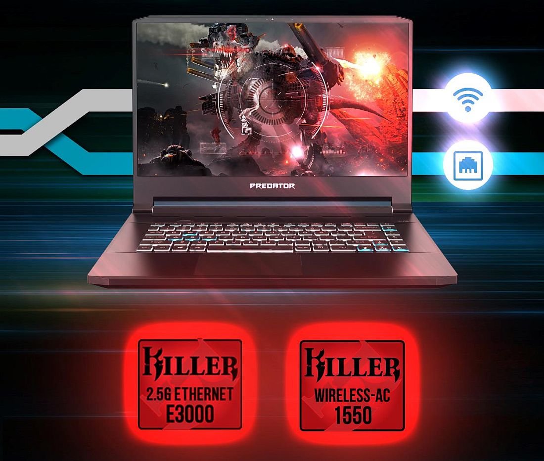 Laptop gamingowy ACER Predator Triton 500  - Karta sieciowa