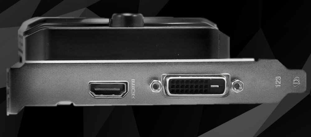 Karta graficzna PALIT GeForce GTX 1650 StormX 4GB złącza porty podłączenie monitory