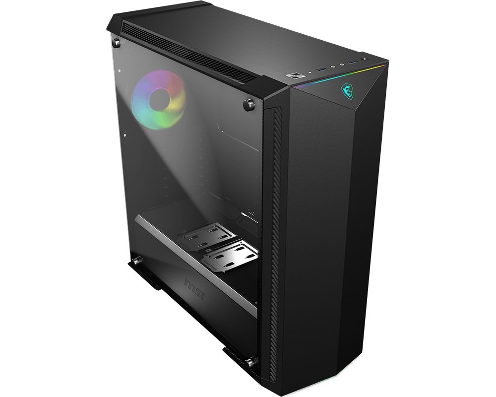 Obudowa PC MSI Mpg Gungnir 100 - wnętrze komputera