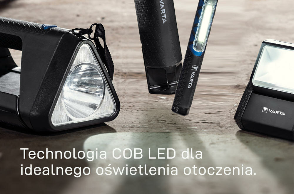 VARTA technologia cob led montaż czip podłoże matryca