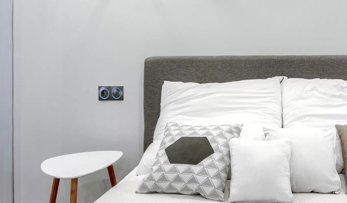 Gniazdko FIBARO Walli Outlet FGWOE Aplikacja mobilna zużycie energii własne harmonogramy