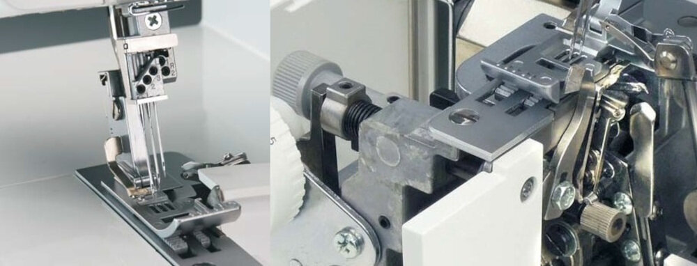 Maszyna do szycia MINERVA M4000CL funkcje automatyczny nawlekacz dolnego chwytacza barwny system nawlekania