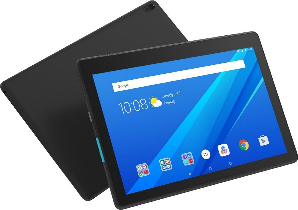 Tablet LENOVO Tab E10 skos przód tył