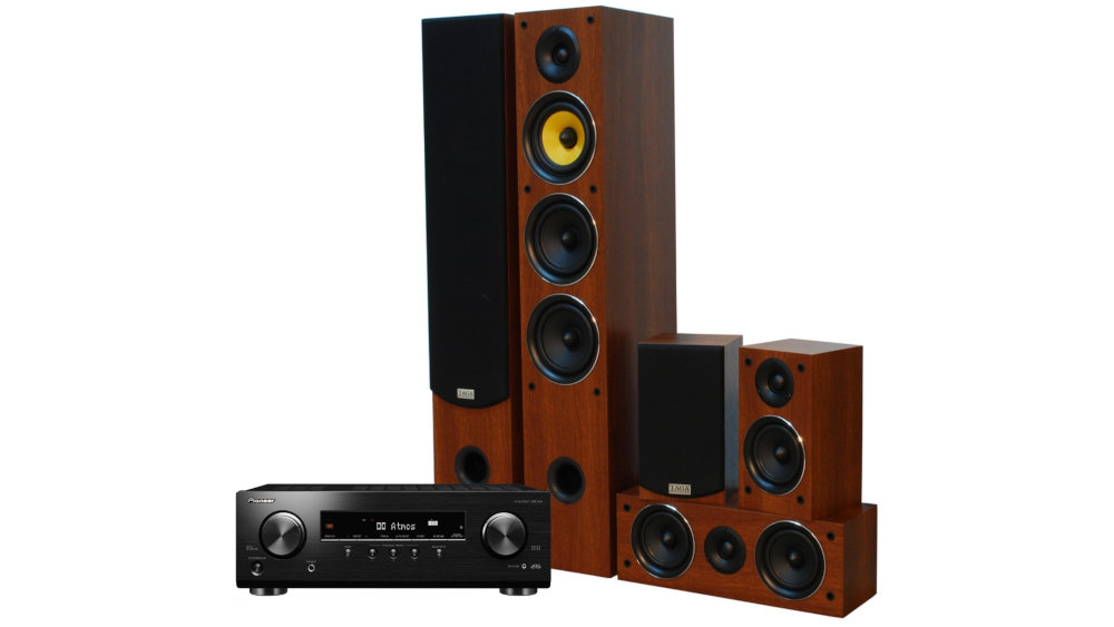 Kino Domowe PIONEER VSX-534B + TAGA TAV-506 Orzech - Ogólny Wygląd