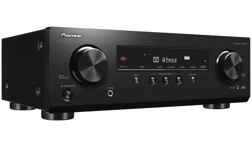 Kino Domowe PIONEER VSX-534B + TAGA TAV-506 Orzech - Amplituner