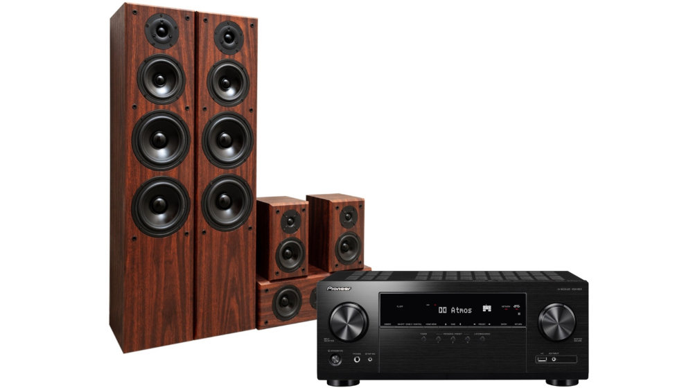 Kino Domowe PIONEER VSX-534B + KODA AV-708 Orzech - Ogólny Wygląd