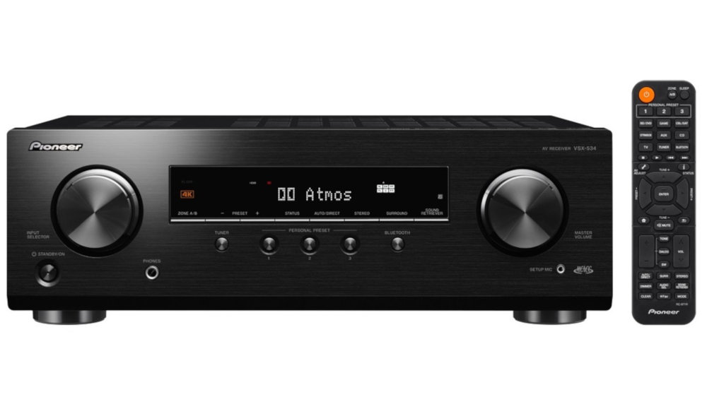 Kino Domowe PIONEER VSX-534B + KODA AV-708 MKII Czarny - Zawartość Zestawu