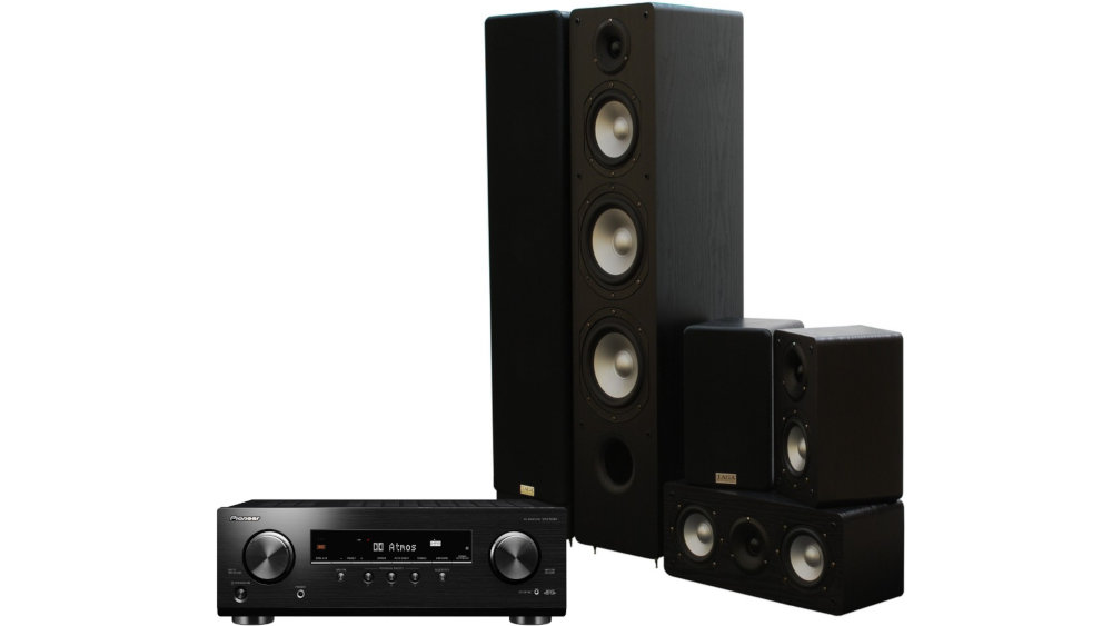 Kino Domowe PIONEER VSX-534DB + TAGA TAV-406 Czarny - Ogólny Wygląd