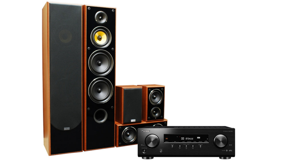 Kino Domowe PIONEER VSX-534DB + TAGA TAV-606 Orzech - Ogólny Wygląd