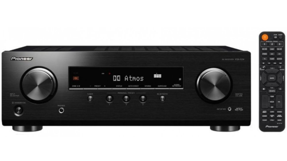 Kino Domowe PIONEER VSX-534DB + TAGA TAV-606 Orzech - Zawartość Zestawu