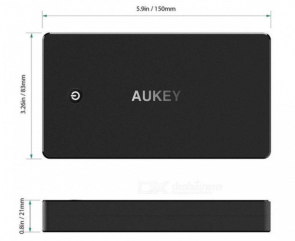 Powerbank AUKEY PB AT20 wymiary waga