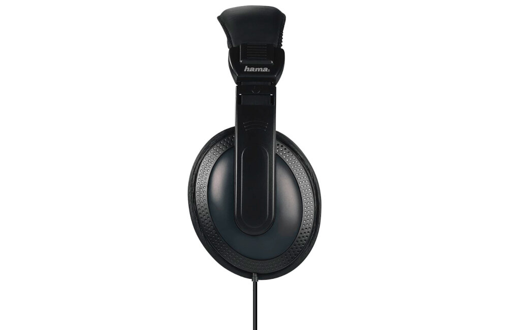 SŁUCHAWKI NAUSZNE HAMA BASIC4TV CZARNY pozłacana powłoka odtwarzacz MP3 podcasty audiobooki muzyka