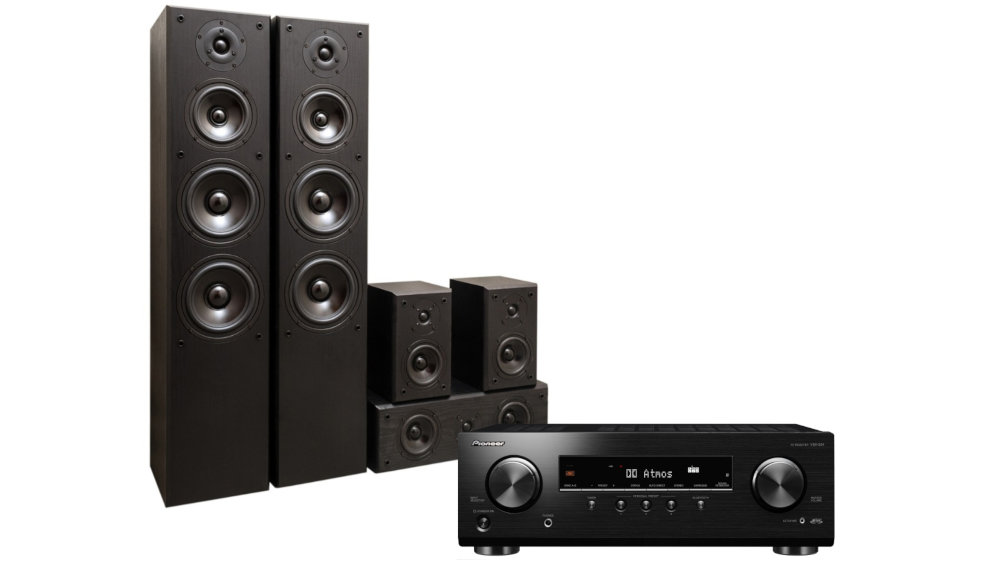 Kino Domowe PIONEER VSX-534DB + KODA AV-708 Czarny - Ogólny Wygląd
