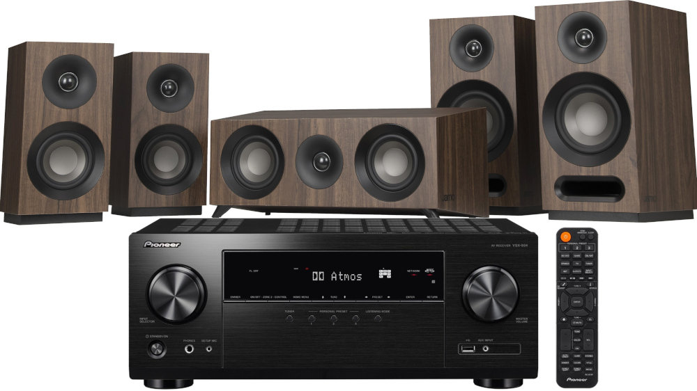 Kino Domowe PIONEER VSX-934B + JAMO S 803-HCS Orzech - Ogólny Wygląd