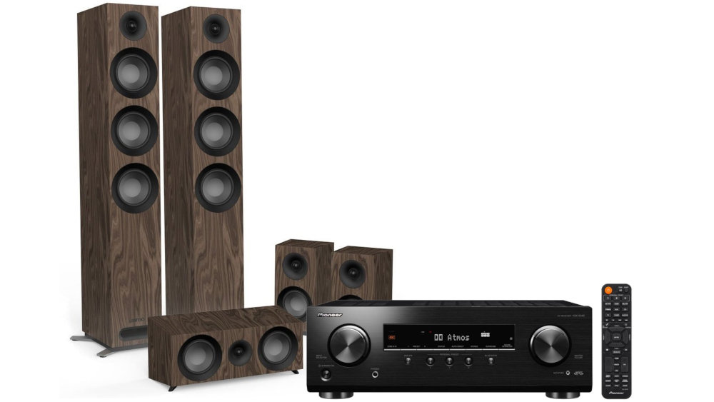 Kino Domowe PIONEER VSX-534B + JAMO S 809-HCS Orzech - Ogólny Wygląd