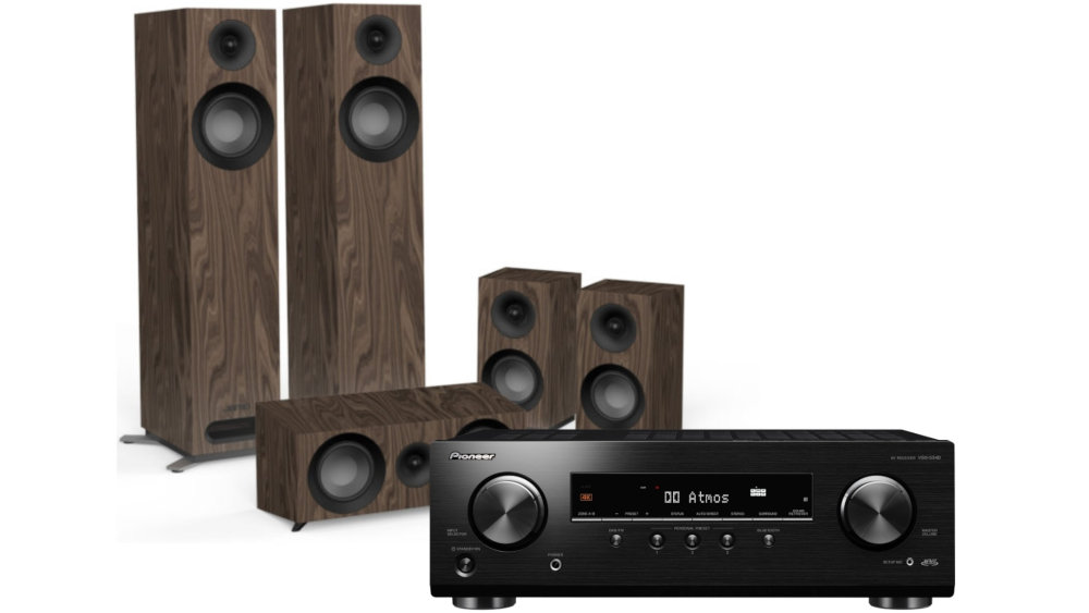 Kino Domowe PIONEER VSX-534DB + JAMO S 805-HCS Orzech - Ogólny Wygląd