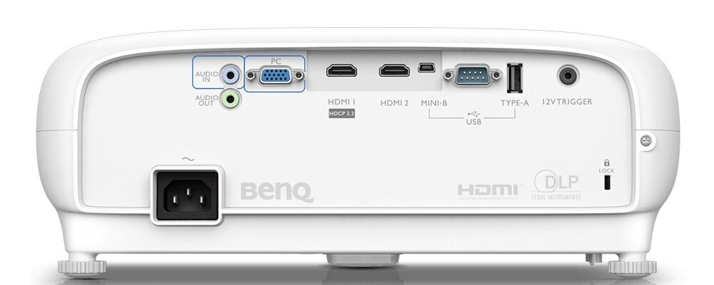 Projektor BENQ W1720 złącza porty wejścia