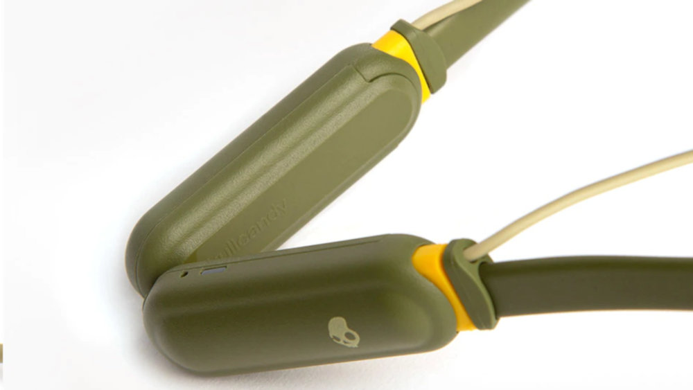 Słuchawki Dokanałowe SKULLCANDY Ink'd Wireless Oliwkowy - Elastyczny Kołnierz