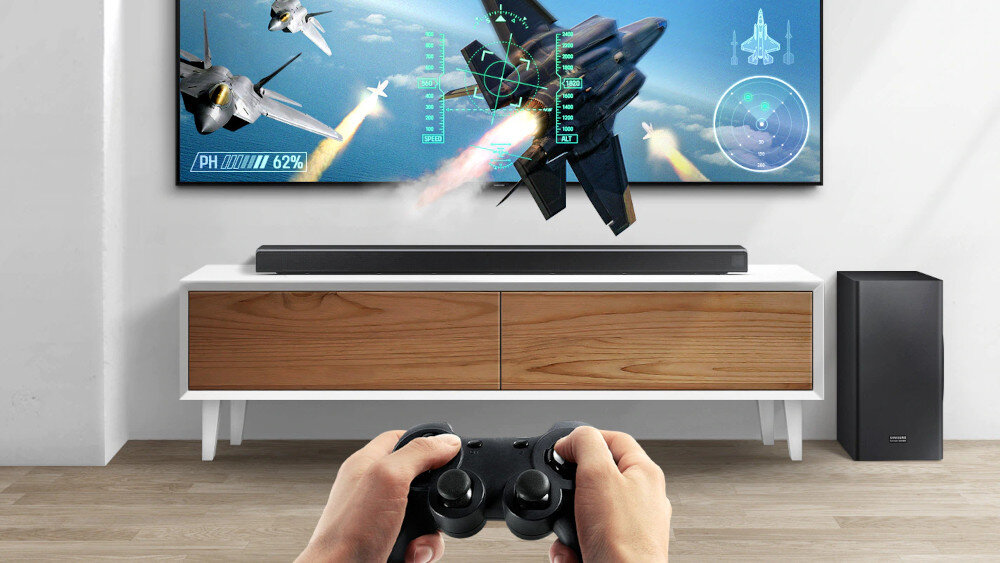 Soundbar SAMSUNG HW-Q70R - tryb gry