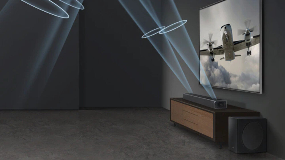 Soundbar SAMSUNG HW-Q80R - głośniki górne